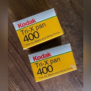vintage new kodak tri x pan 400 black and white profiessional 35mm film